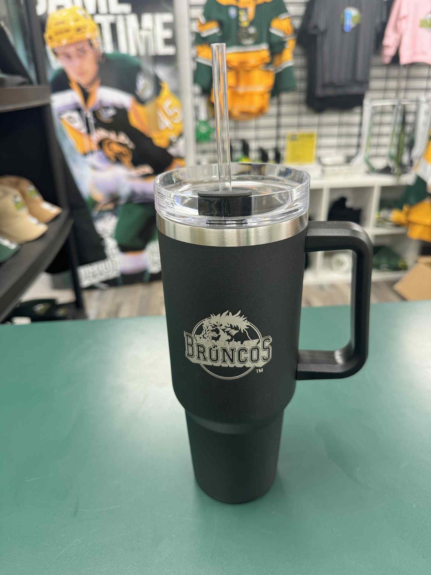 Humboldt Broncos 40oz Travel Tumbler