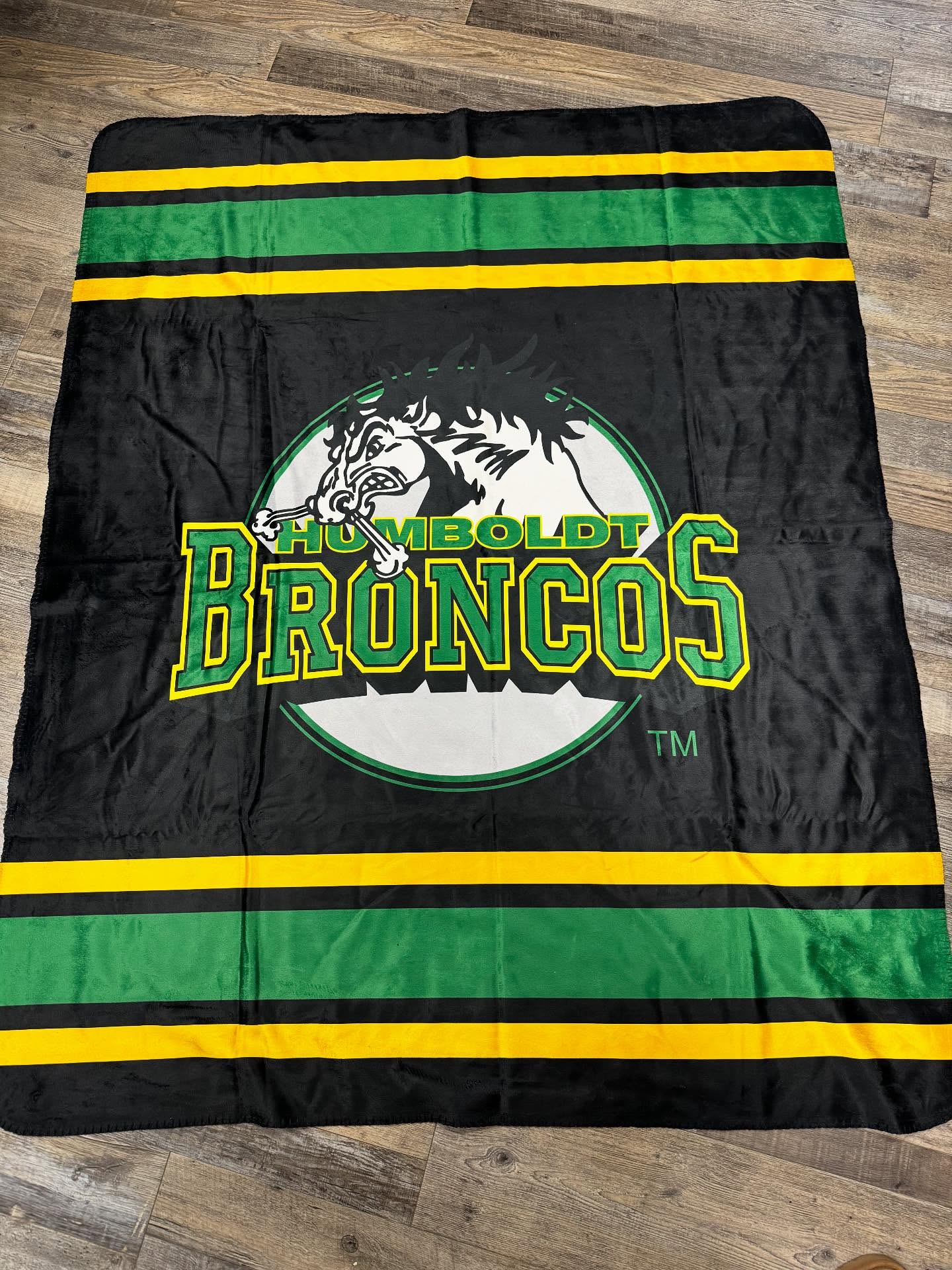 Humboldt Broncos Third Jersey Throw Blanket