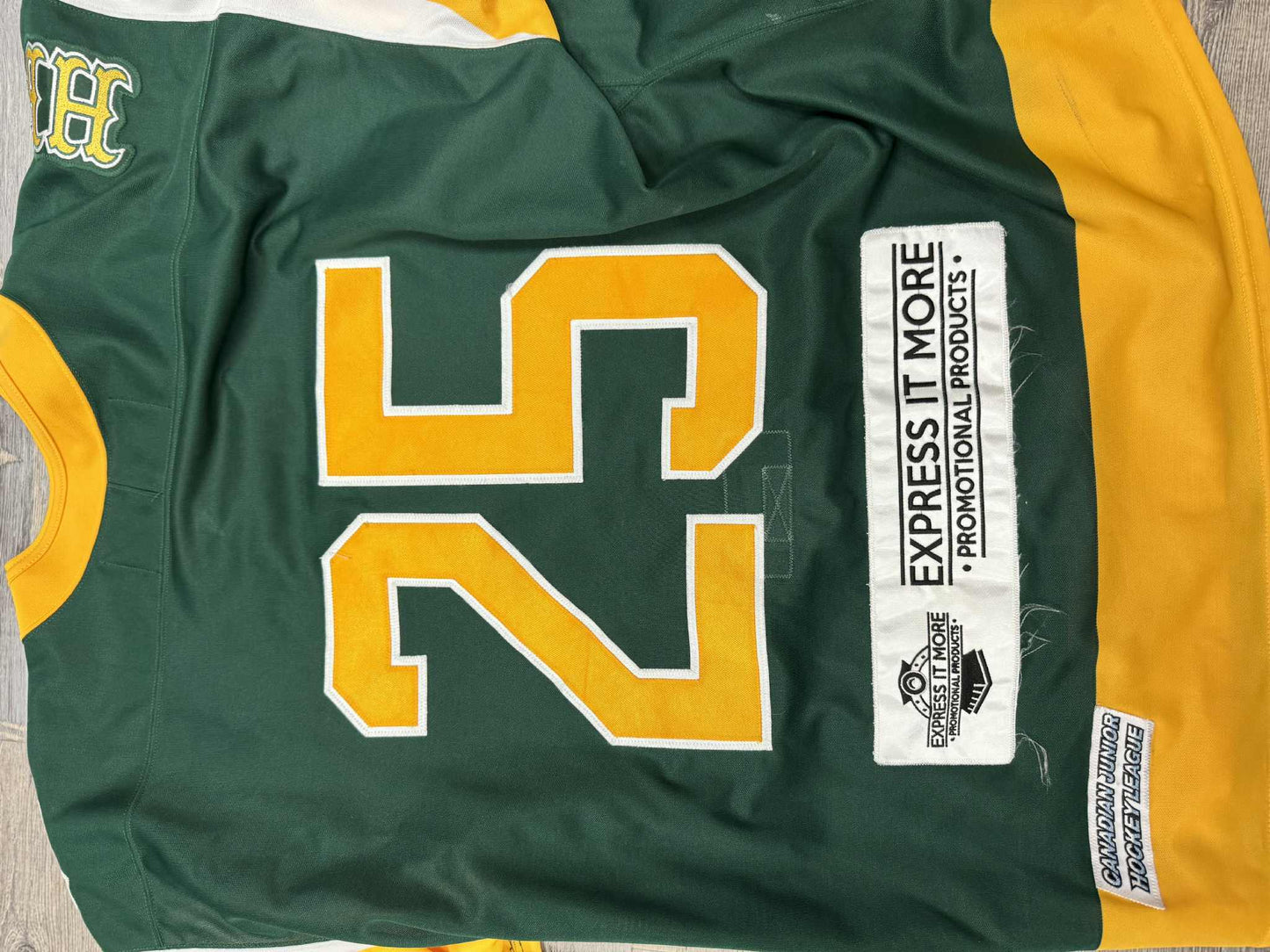 #25 AP Owen Chapman Game Worn Humboldt Broncos Third Jersey
