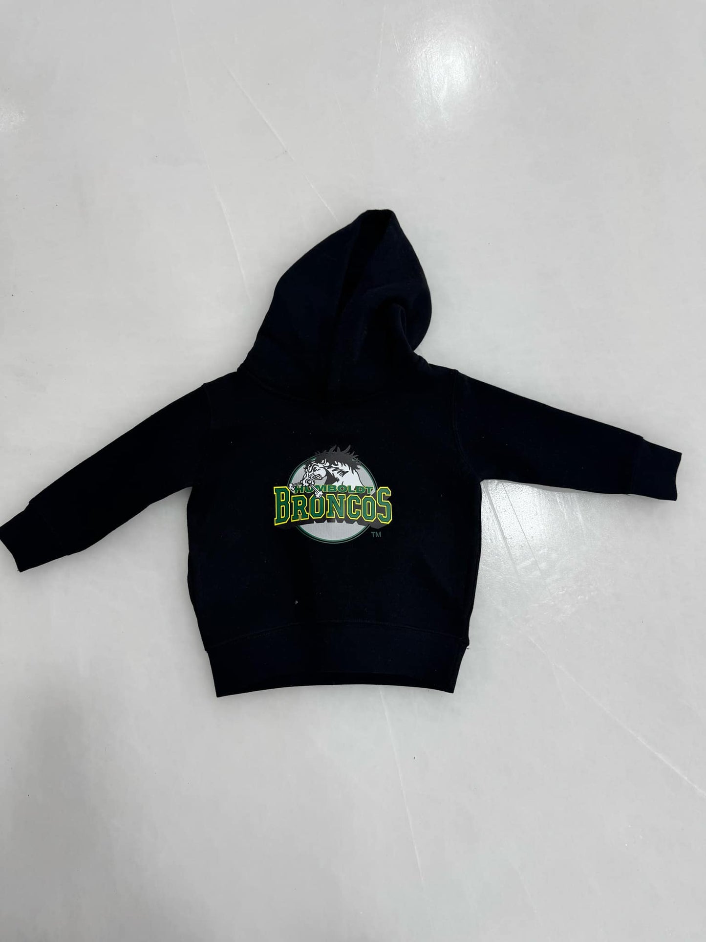 Humboldt Broncos Toddler Hoodie – Pink & Black (Size 2T)