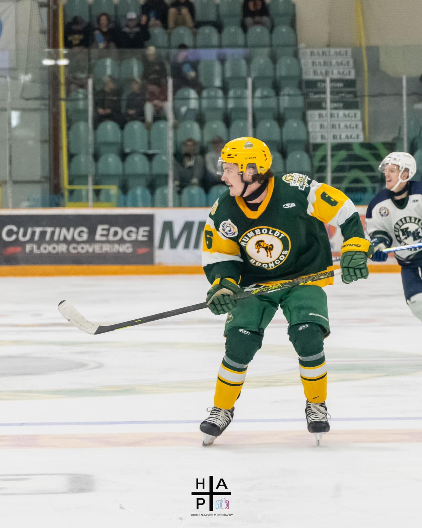 # 6 Ryder Knutson Game Worn Humboldt Broncos Third Jersey