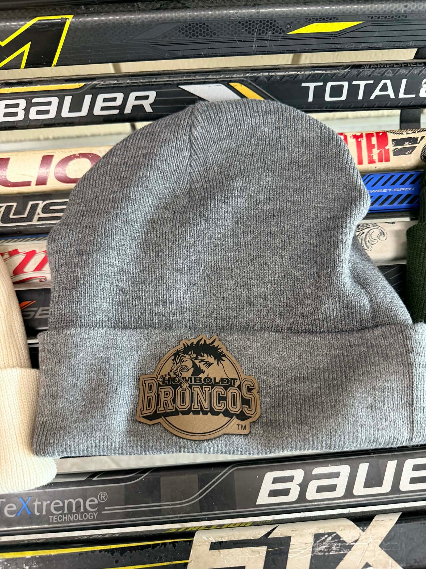 Broncos Premium Knit Toque – Forest Green, Heather Grey & Ivory