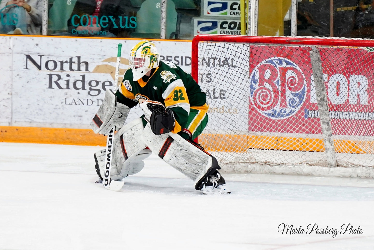 #32 Ty Matonovich (Goalie) Game Worn Humboldt Broncos Third Jersey