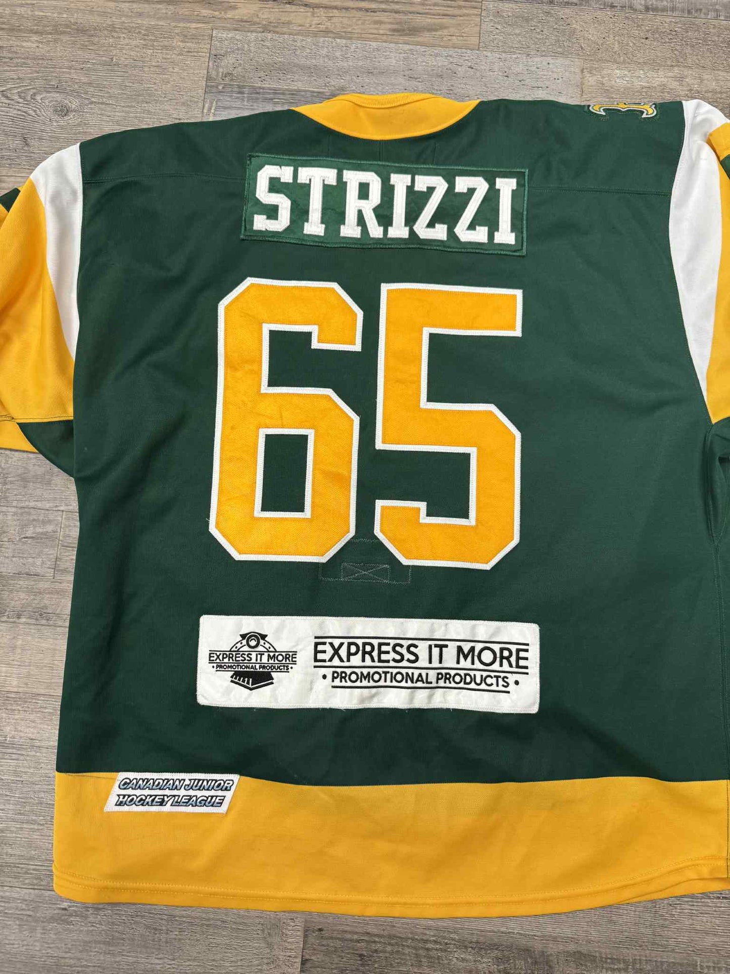 # 65 Jacob Strizzi Game Worn Humboldt Broncos Third Jersey