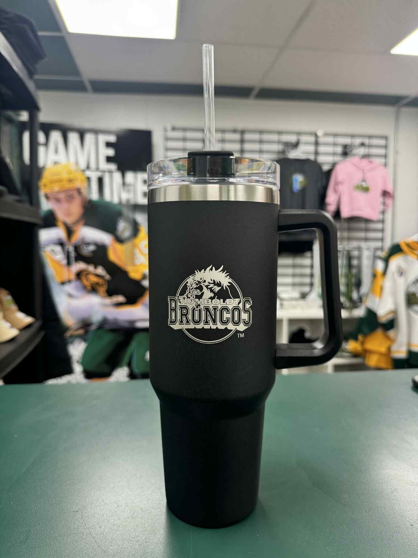 Humboldt Broncos 40oz Travel Tumbler