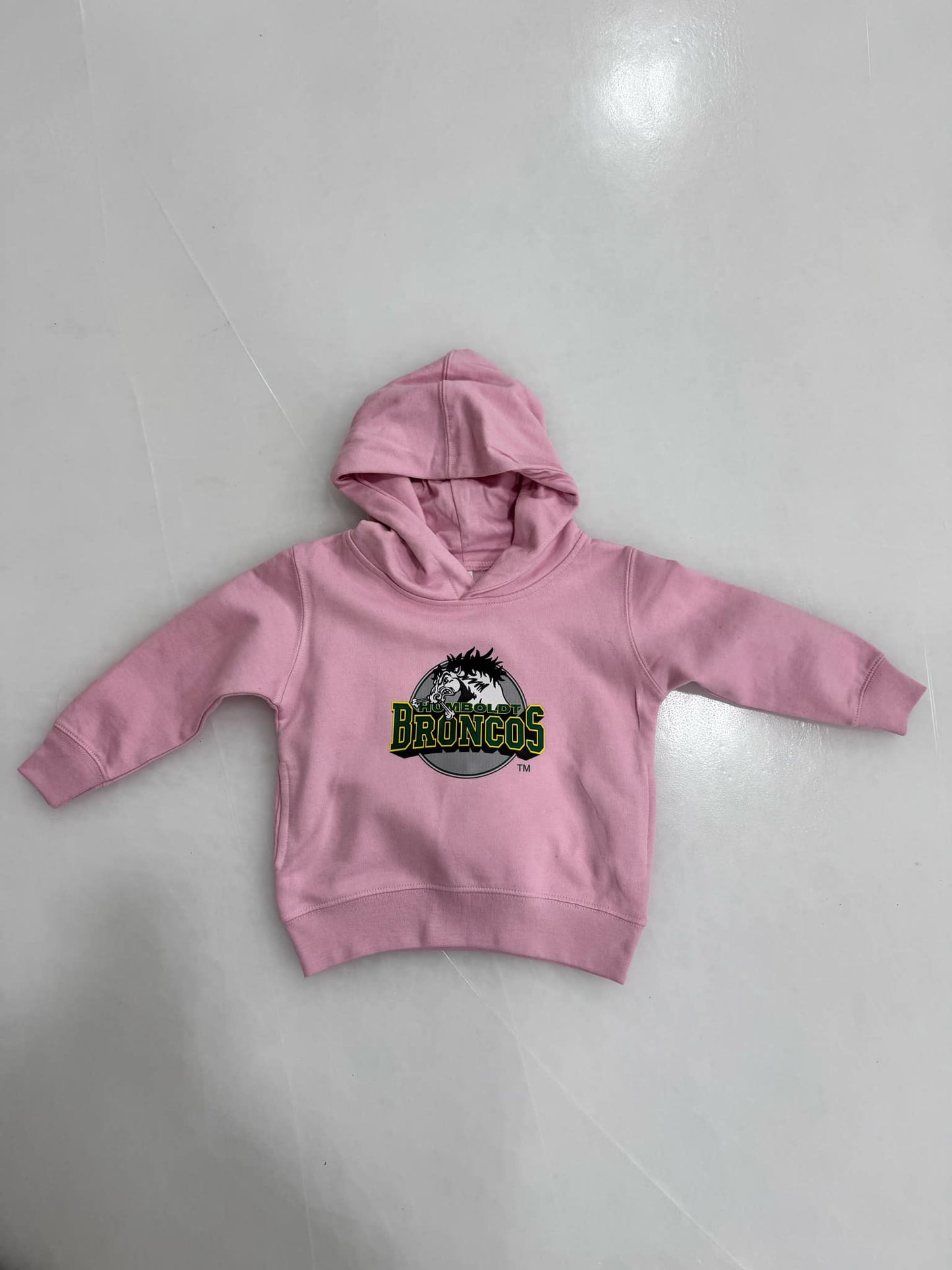 Humboldt Broncos Toddler Hoodie – Pink &amp; Black (Size 2T)