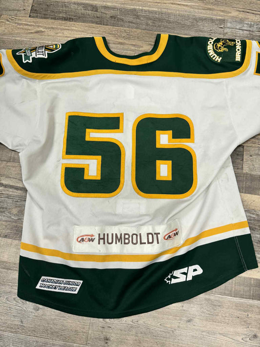 #56 Game Worn Humboldt Broncos Away Jersey