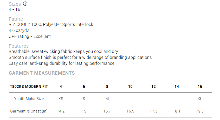 Humboldt Broncos Youth T-Shirt – BizCool Performance