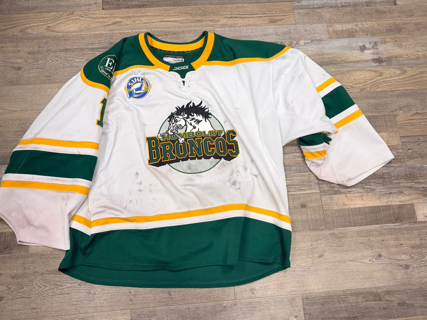 #1 Brady Holtvogt Game-Worn Goalie Jersey (Home or Away)