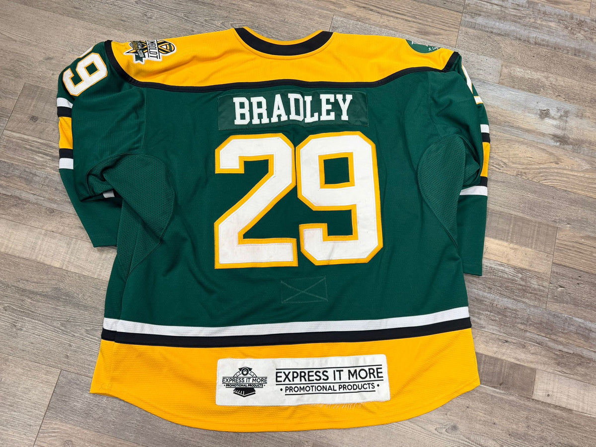 #29 Matthew Bradley Goalie Game-Worn Jersey (Away)