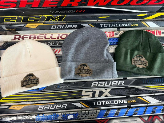 Broncos Premium Knit Toque – Forest Green, Heather Grey & Ivory